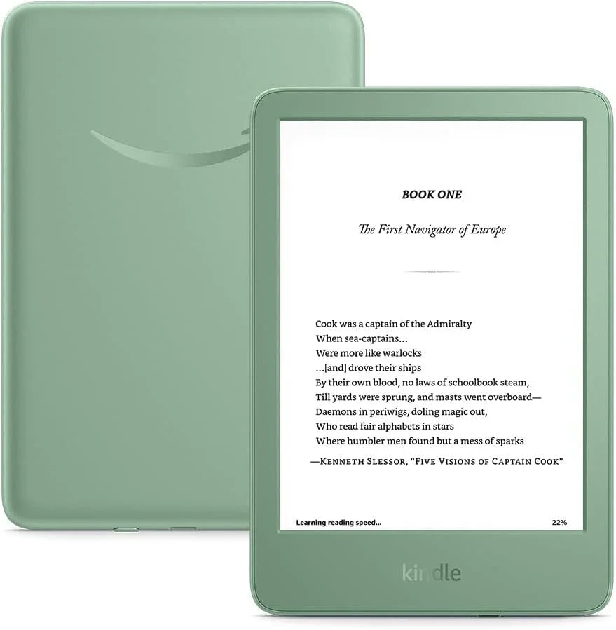 Amazon Kindle 16 GB (último modelo): El Kindle más ligero y compacto, ahora con cambios de página más rápidos y mayor relación de contraste para una experiencia de lectura mejorada. Matcha + 3 meses de Kindle Unlimited (con renovación automática) jlhbookstore.store