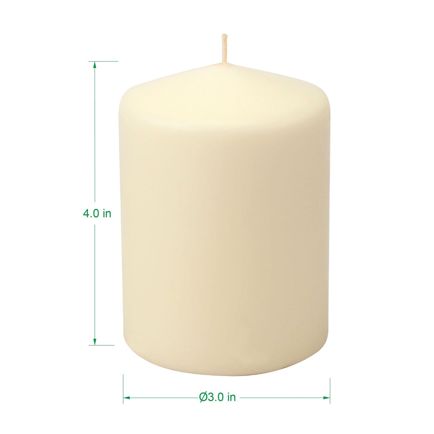 Stonebriar 6 Pack Tall 3 x 6 Inch 65 Hour Long Burning Unscented Ivory Wax Pillar Candles jlhbookstore.store