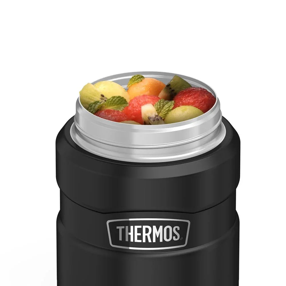 THERMOS Stainless King Vacuum-Insulated Food Jar with Spoon, 16 Ounce, Army Green - Jlhbookstore.store
