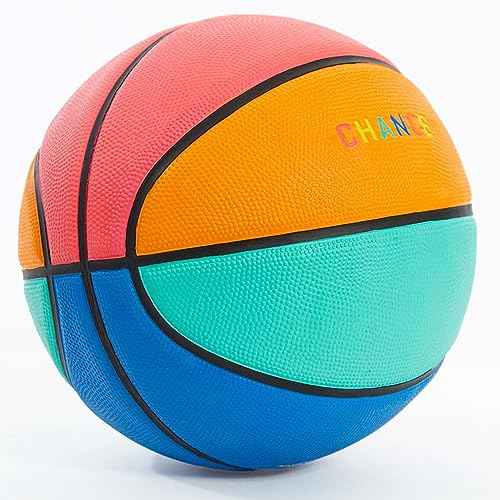 Chance Premium Design Printed Rubber Outdoor & Indoor Basketball, Juicy Multi Colored