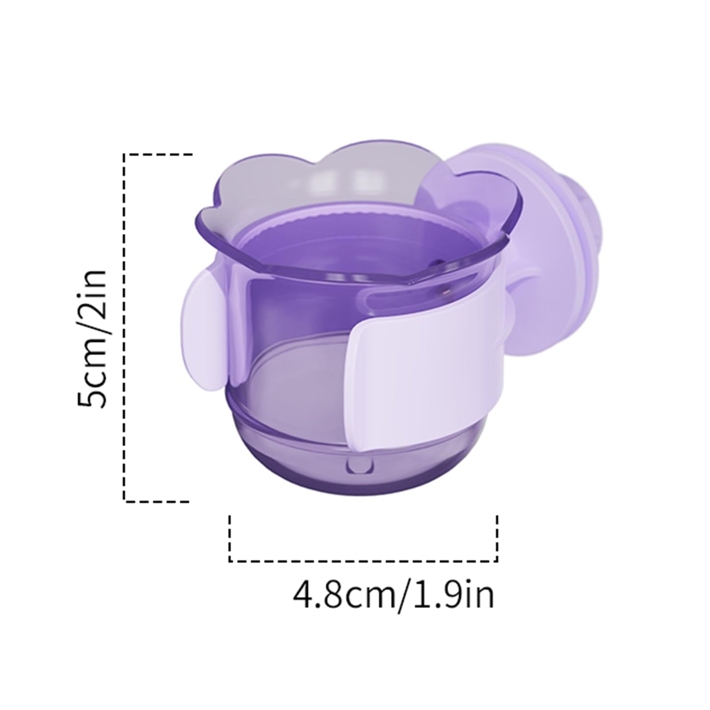 2pcs/4pcs PET Bird Bowls with Clamp, Bird Cage Feeder, Durable Water Bowl, Feeding Cups, Water Feeder for Cockatiel, Parakeet, Macaw, Finches, Lovebirds, Small Animals Gray (Pink, 2pcs)