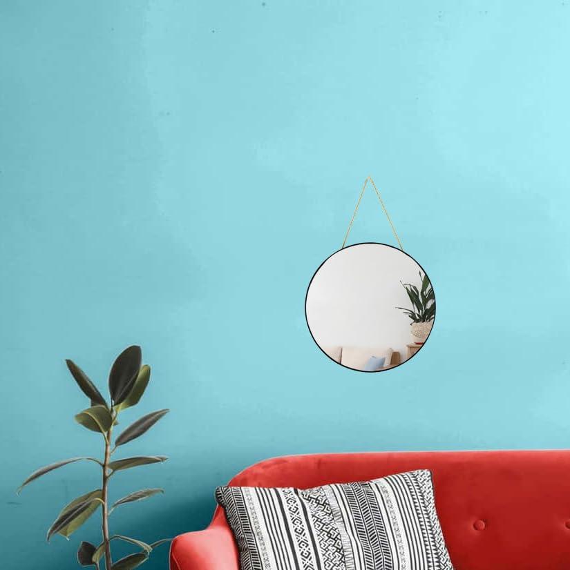 11.8-inch Small Round Wall Mirror, Gold Bathroom Mirror - Jlhbookstore.store