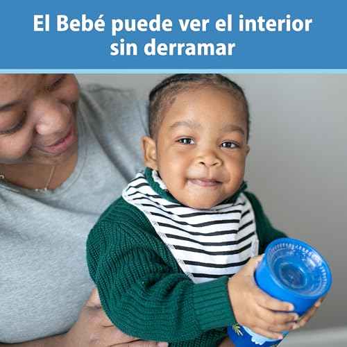 Dr. Brown's Polypropylene (PP) Milestones Cheers 360 Sippy Training Cups for Babies and Toddlers - Blue/Green - 10oz - 2-Pack - 9m+