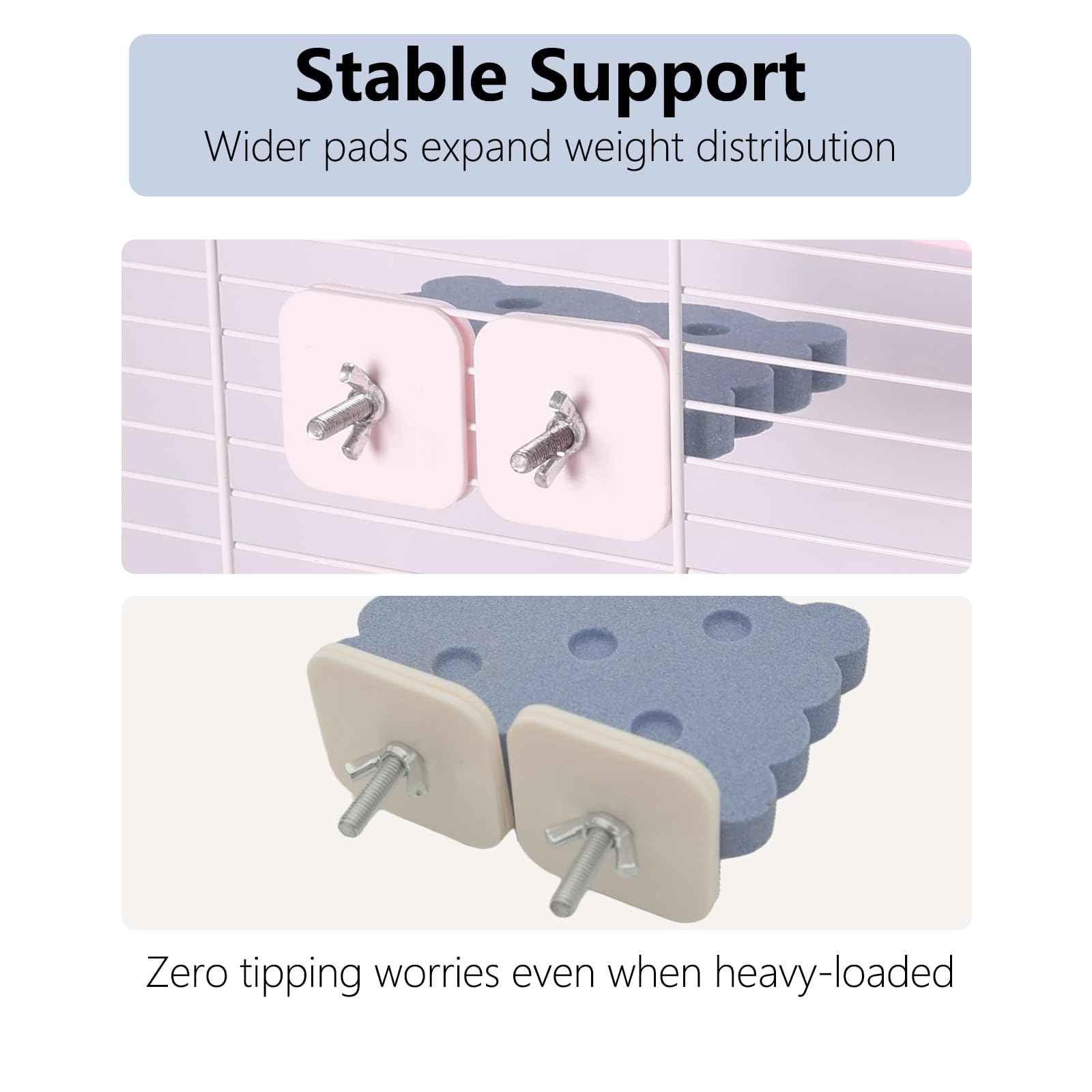 Bird Perch Stand for Parrots – Natural Ceramic Grinding Stick for Beak, A Safe, Non-Shedding Chewing and Claw-Trimming Perch for Parrots (Blue, Medium Size)