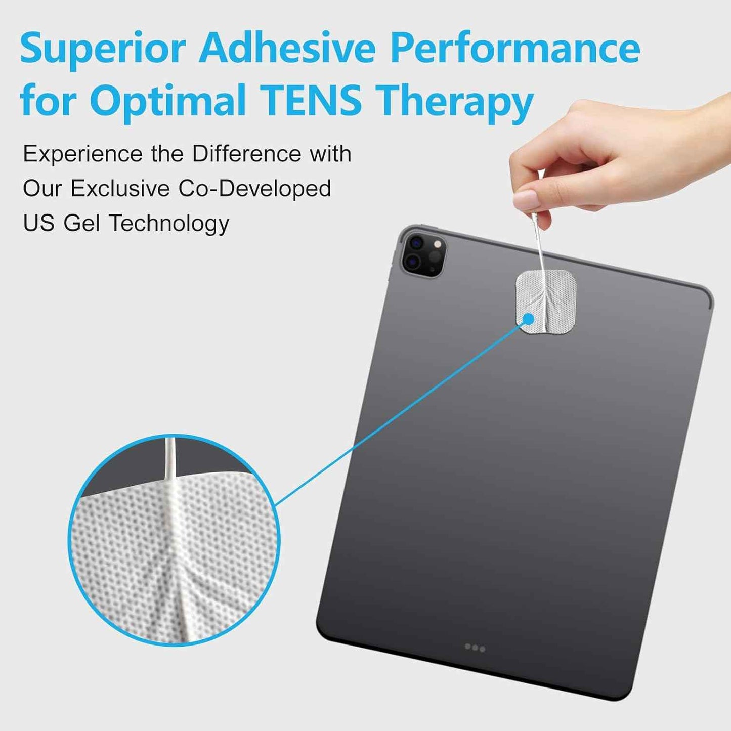 DOMAS 24 Pack 2x2&2x4 TENS Pads with Pad Holder, for TENS 7000, 30 Uses, Latex-Free, TENS Unit Electrode Replacement Pads Compatible with AUVON Etekcity & Other 2 mm Pin TENS Units