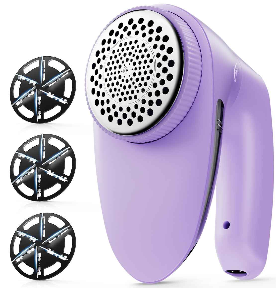 POPCHOSE Fabric Shaver, Lint Remover for Clothes, Lint Shaver with 6-Leaf Blades, 2 Speed Sweater Shavers to Remove Pilling for Clothing, Couch, Furniture, Fuzz, USB Rechargeble, Gray…