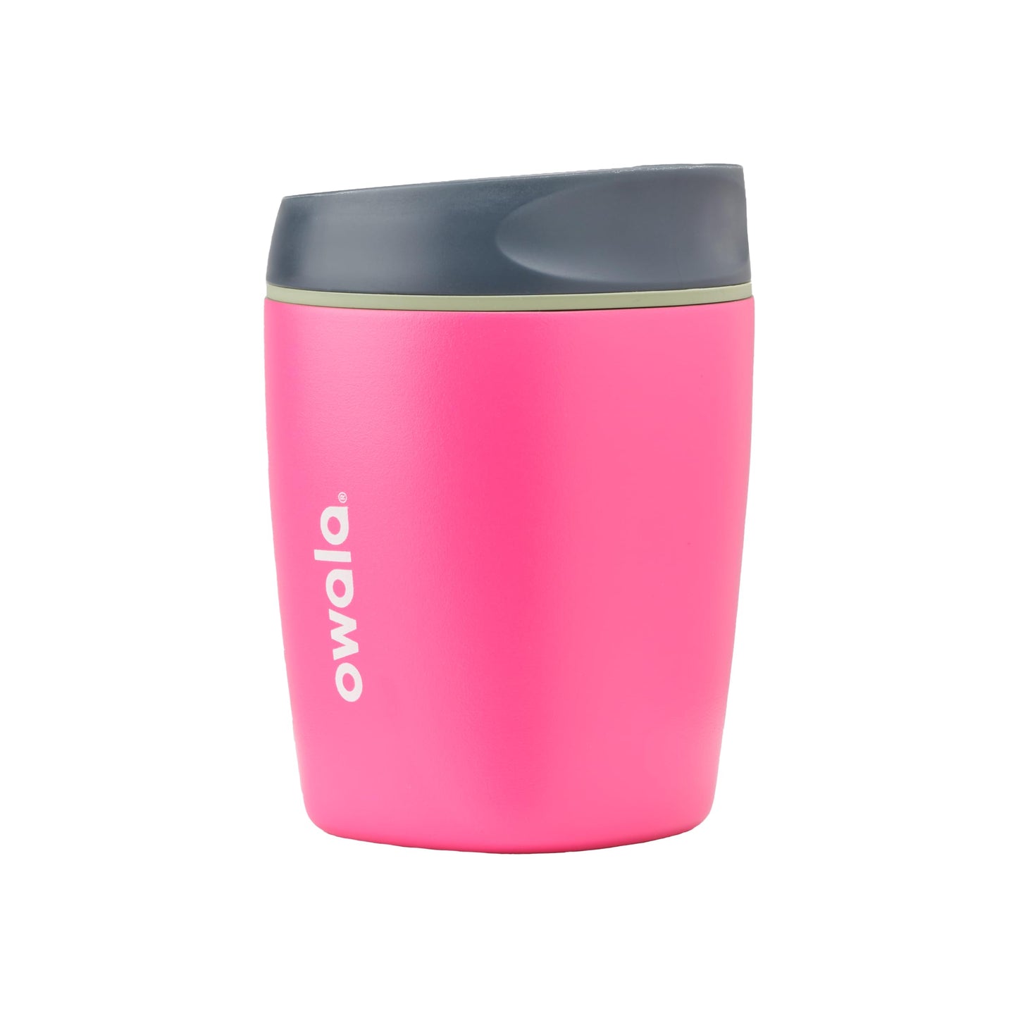 Owala SmoothSip Insulated Stainless Steel Coffee Tumbler, Reusable Iced Coffee Cup, Hot Coffee Travel Mug, BPA Free, 20 oz, Pink (Watermelon Breeze)