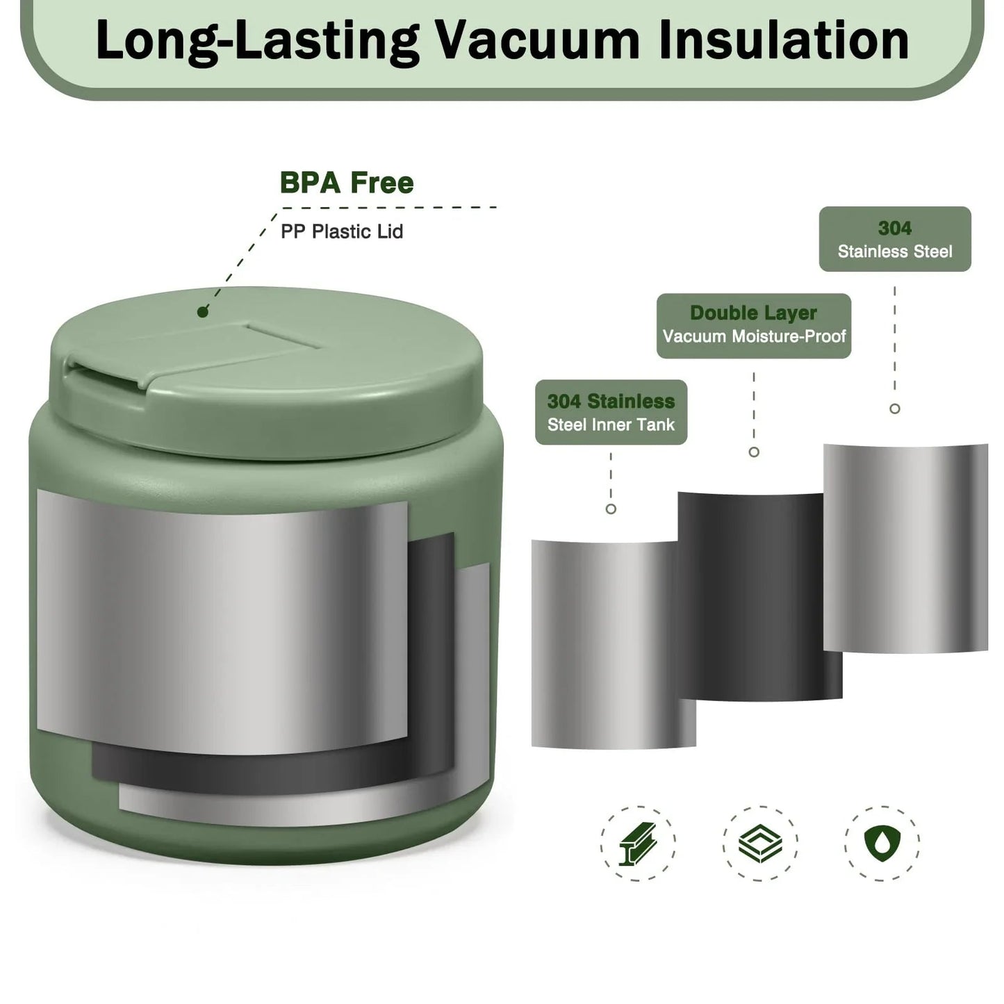 13.5oz Kids Jar for Hot Food, Insulated Vacuum Food Jar with Buckle Lid, Stainless Steel Wide Mouth Leak Proof Insulated Lunch Container for School Picnic Travel, Blue jlhbookstore.store