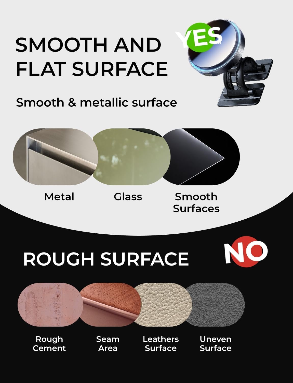 LISEN for 15W MagSafe Car Mount Charger,Magnetic Wireless Car Charger for iPhone 17 Pro Max Accessories,Magnetic Phone Holder for iPhone 17-12,Samsung，Christmas Stocking Stuffers Gifts for Men Women