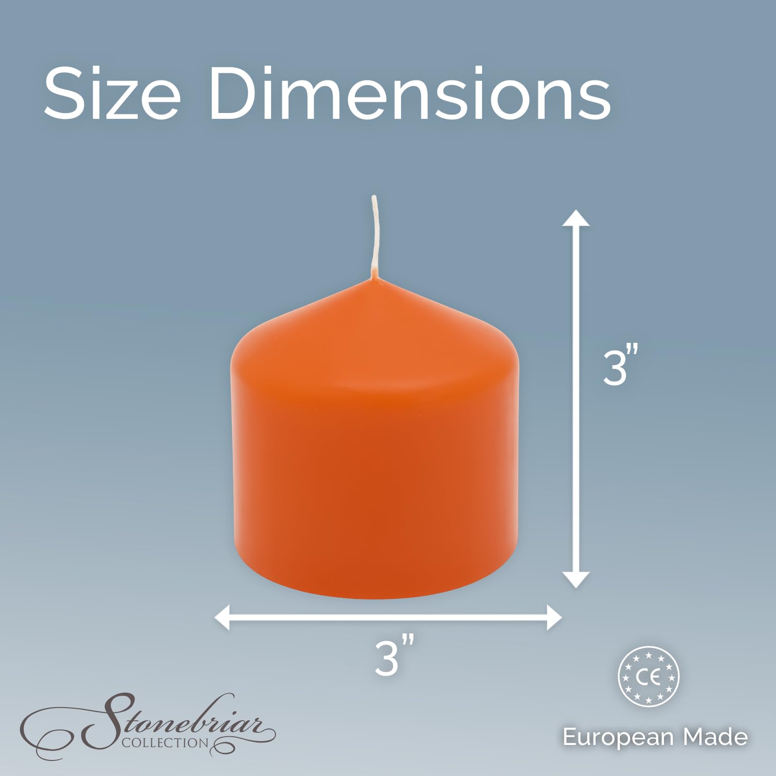 Stonebriar 6 Pack Tall 3 x 6 Inch 65 Hour Long Burning Unscented Ivory Wax Pillar Candles jlhbookstore.store