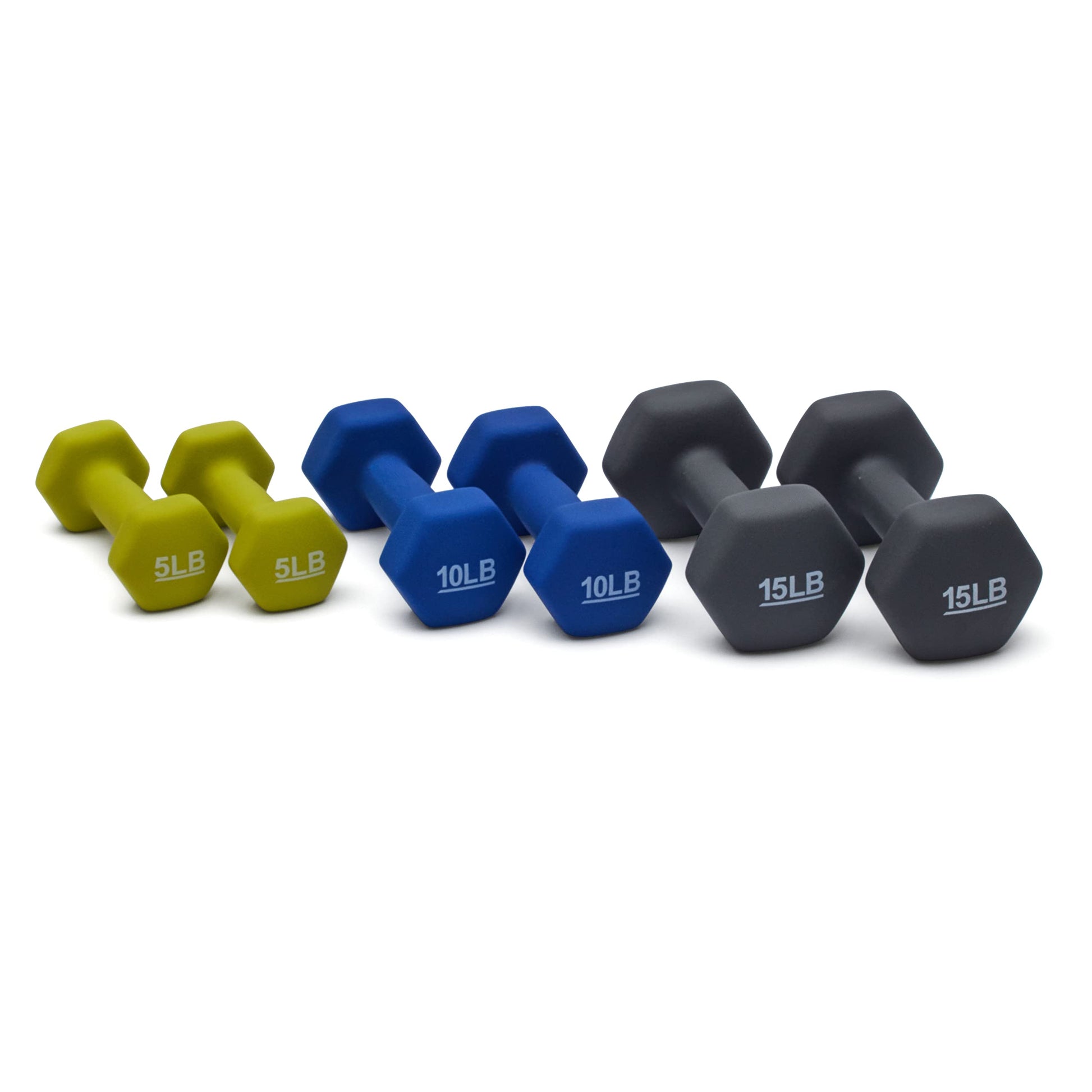 Amazon Basics Neoprene Dumbbell Hand Weights for Exercise and Muscle Toning jlhbookstore.store