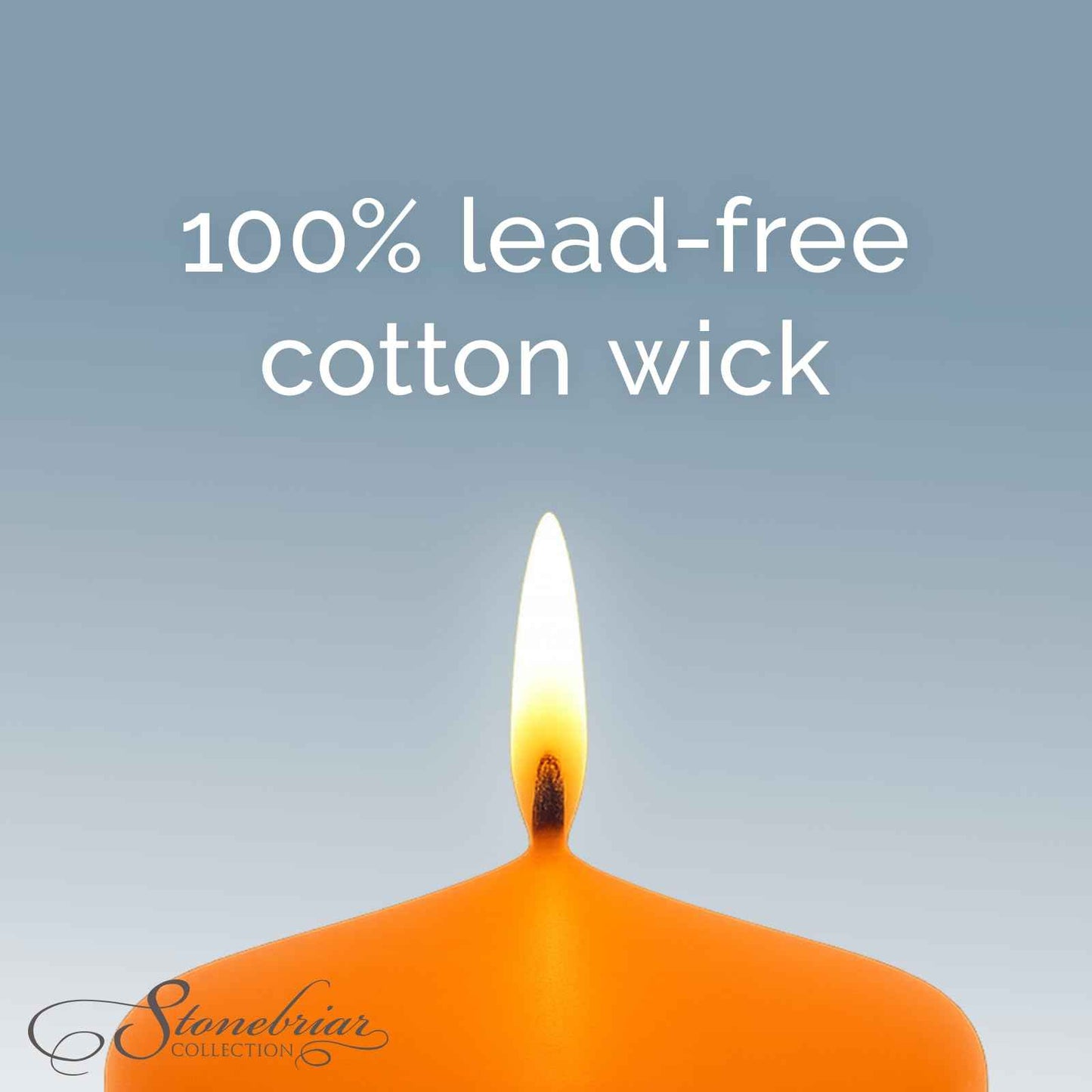 Stonebriar 6 Pack Tall 3 x 6 Inch 65 Hour Long Burning Unscented Ivory Wax Pillar Candles