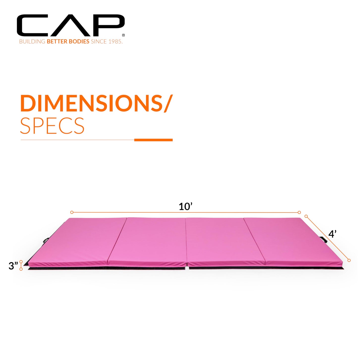 CAP Barbell All Purpose Folding Anti Tear Exercise Training Aerobic Fitness Gym & Gymnastics Balance Mat | Multiple colors jlhbookstore.store