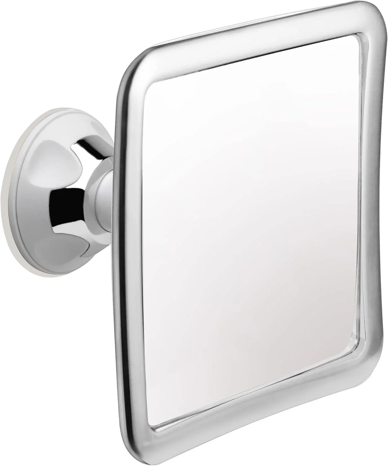 MIRRORVANA Fogless Shower Mirror for Shaving with Upgraded Suction, Anti Fog Shatterproof Surface and 360° Swivel, No Magnification, 6.3" x 6.3" (Chrome) - Jlhbookstore.store