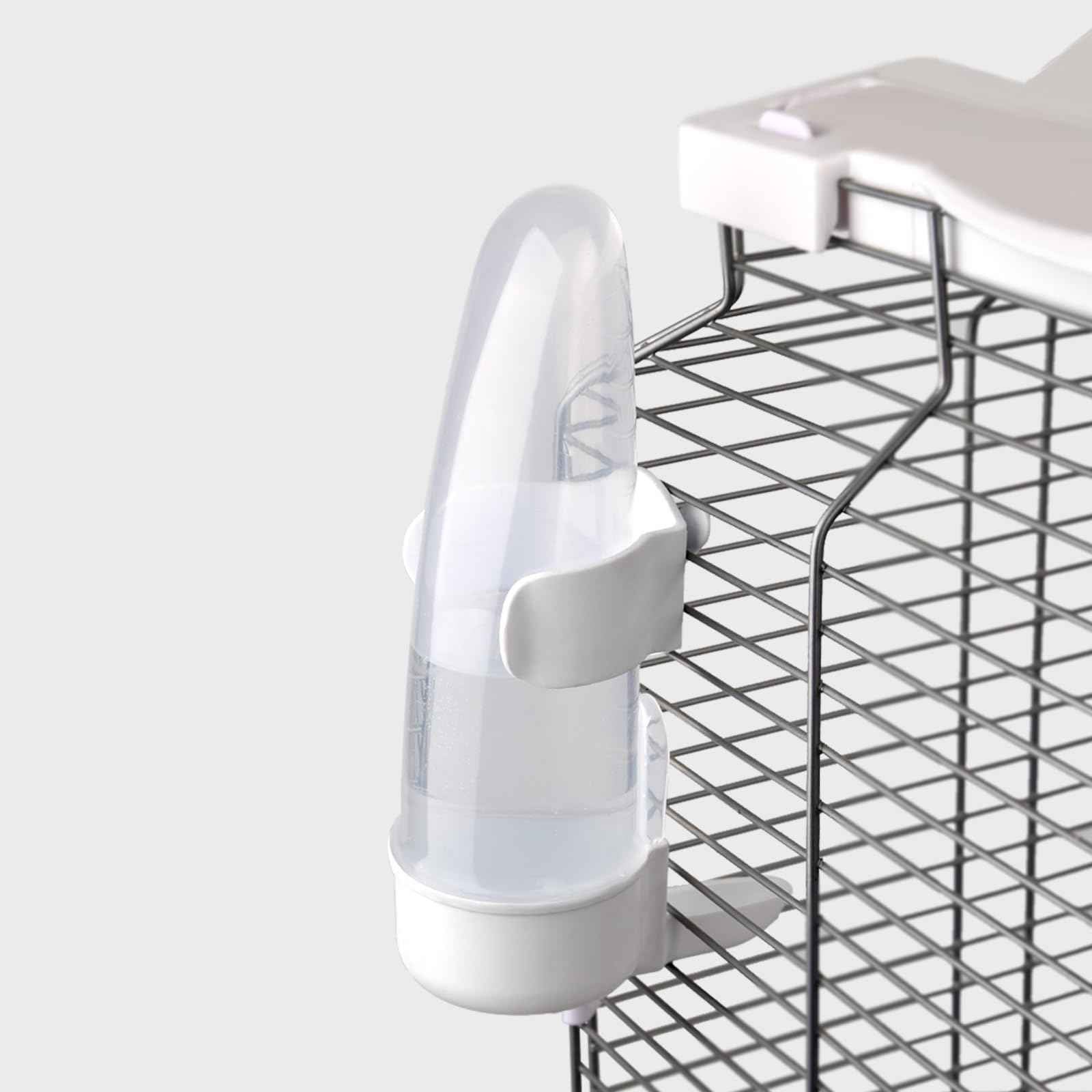 Bird Feeder Automatic Bird Water Dispenser Set for Cage No Mess Parakeet Cage Water Dispenser PP Material, 200ml/6.8fl oz (2PCS)