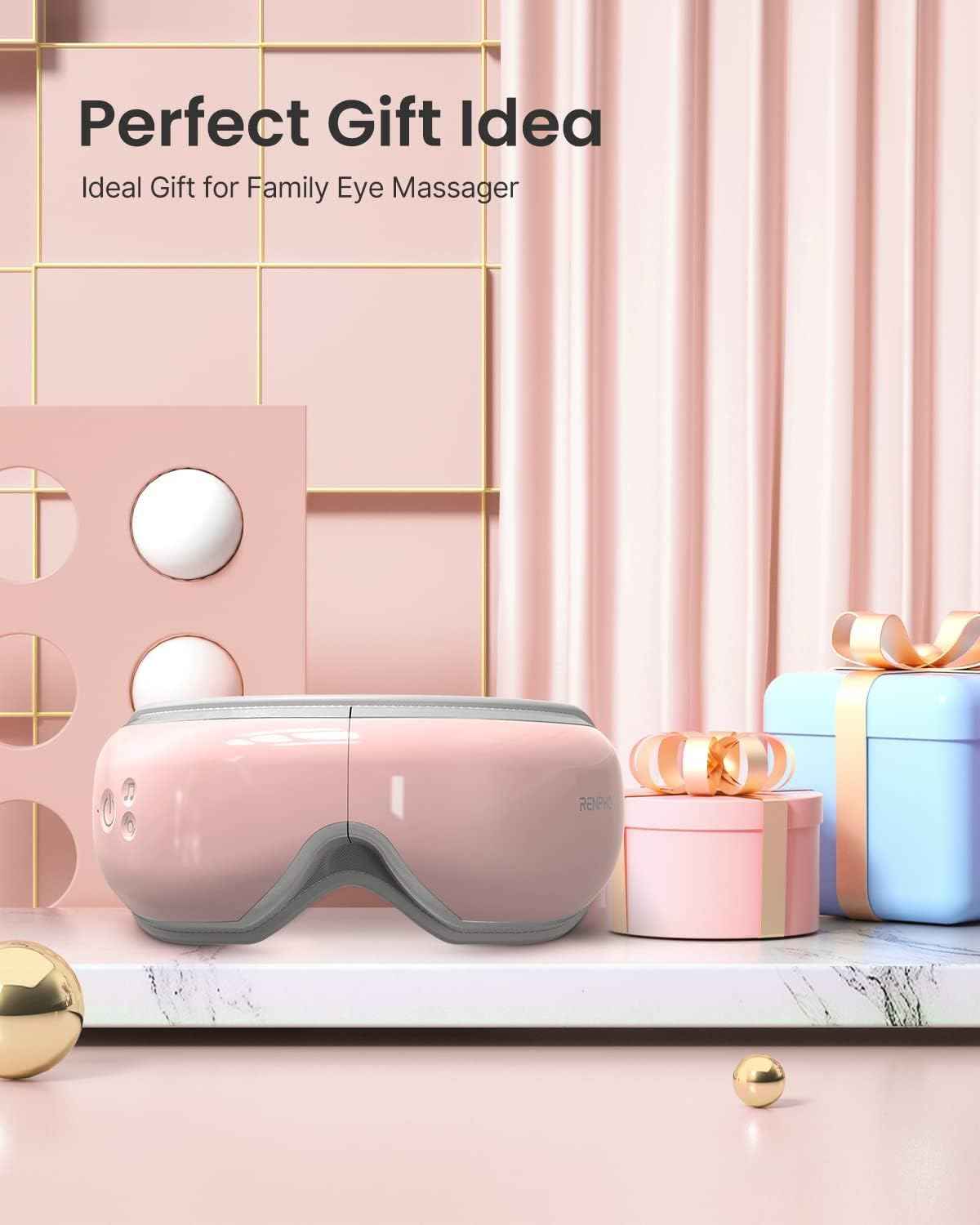 RENPHO Eyeris 1 Eye Massager with Heat, Christmas Birthday Gifts for Women Mom, FSA Eligible HSA Eye Mask for Migraine, Smart Sleep Mask for Dry Eyes Relax, Reduce Strain for Men Dad Her Him