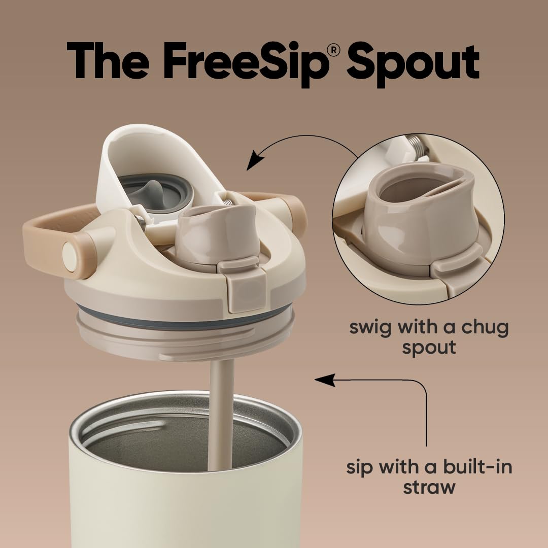 Owala FreeSip Sway Insulated Stainless Steel Water Bottle with Two-Way Spout, Built-In Straw and Bucket Handle, Made for Travel, School, and Sports, 40oz, BPA Free, Leak Proof, Off Road jlhbookstore.store