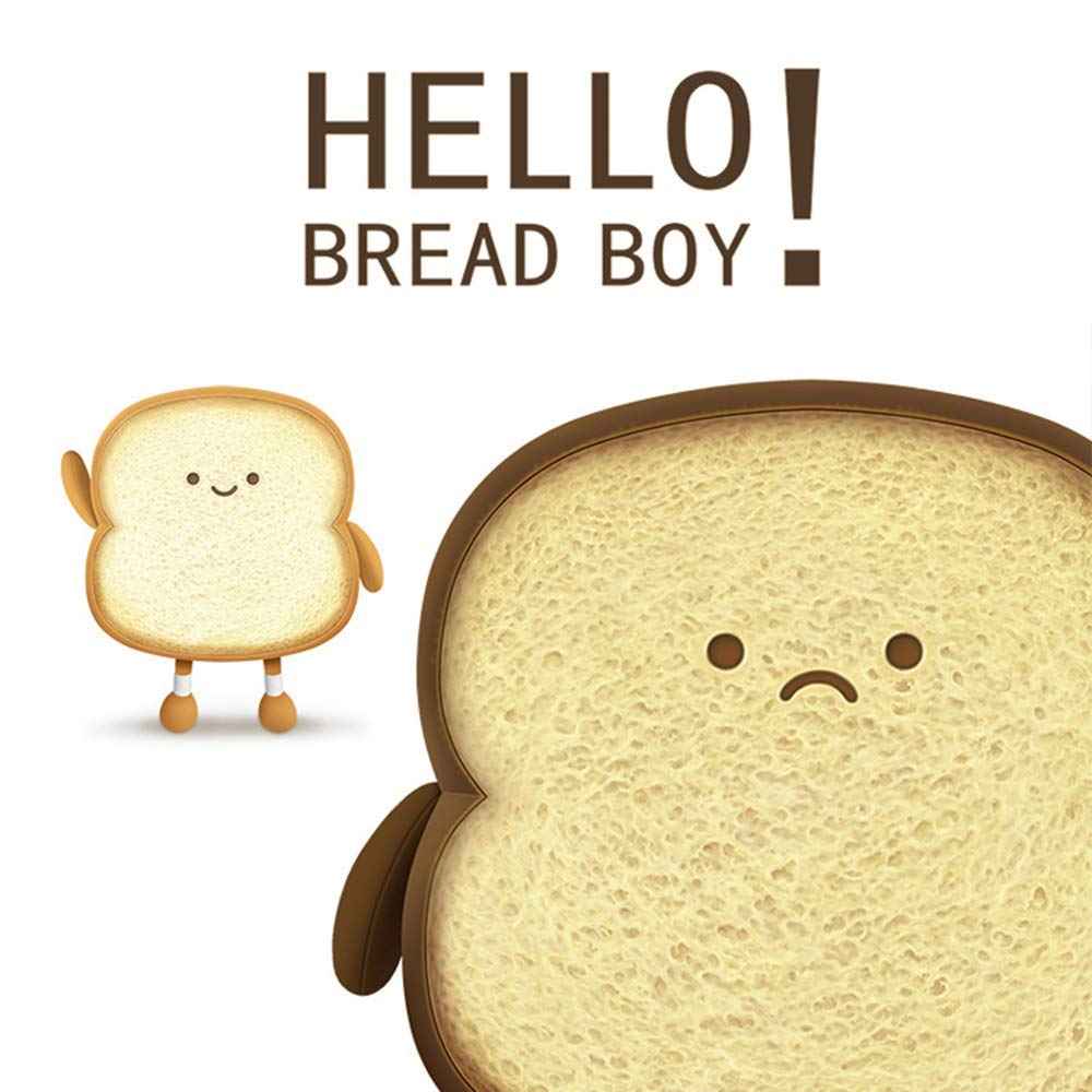 Toast Bread Pillow Funny Food Plush Toy Pillows Small Cute Stuffed Plush Sofa Pillow (Toast Bread,Golden)