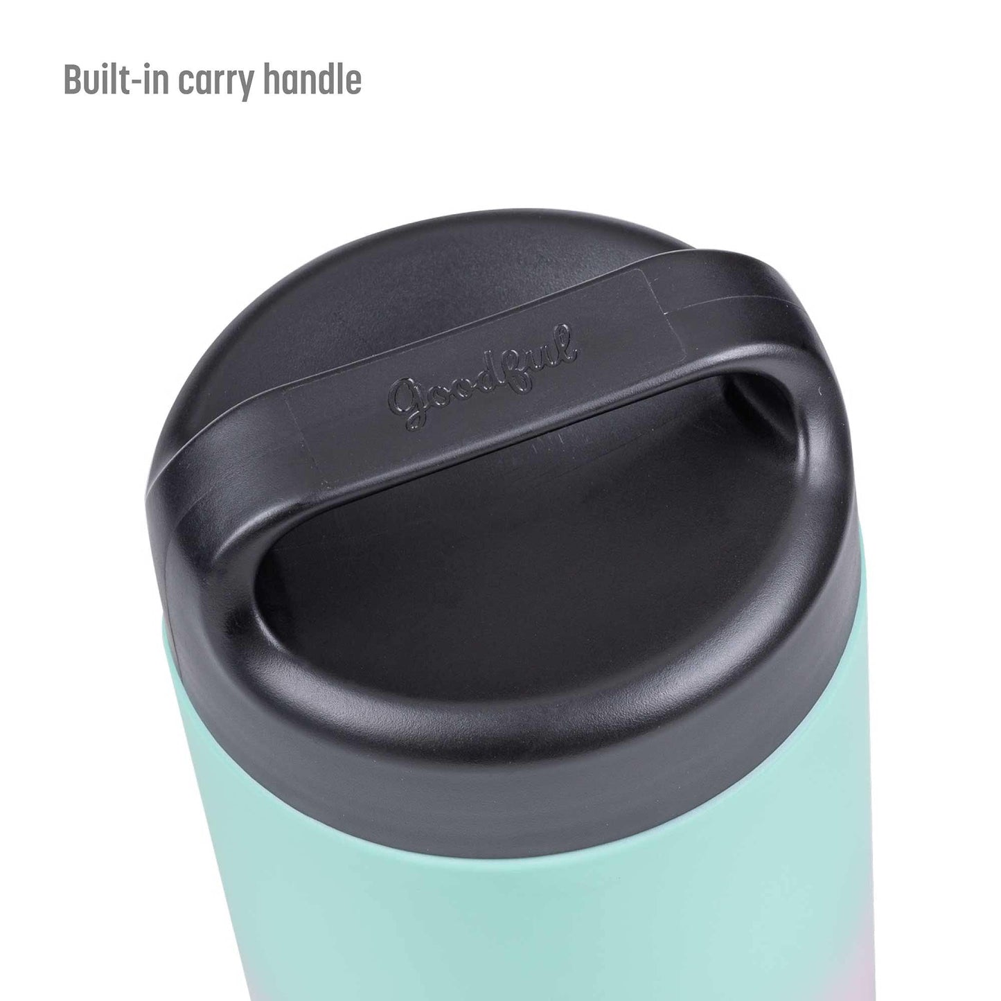 Goodful Stainless Steel Food Jar, Double Wall Vacuum Sealed Insulated Food Storage Container with Carry Handle Lid, 16-Ounce, Gray jlhbookstore.store