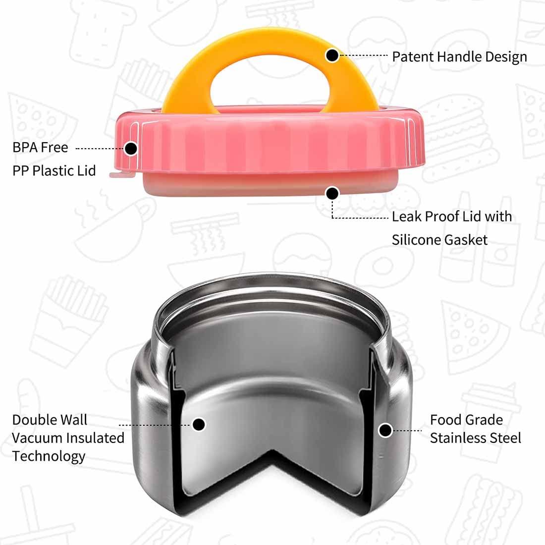 MAISON HUIS 8oz Soup Thermo Wide Mouth Vacuum Insulated Thermo Jar, Leak Proof Stainless Steel Food Container for Hot&Cold Food Kids Lunch Soup for School Travel (Green) - Jlhbookstore.store