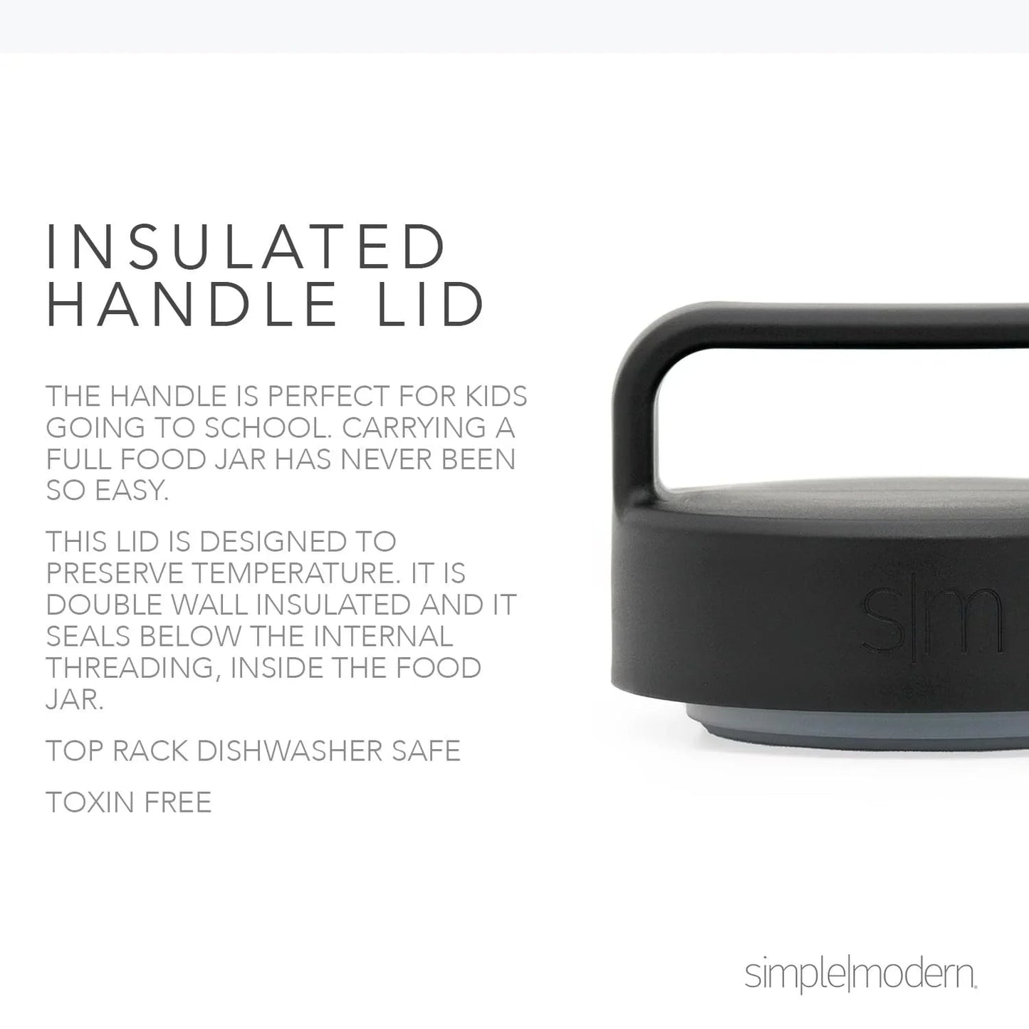 Simple Modern Food Jar for Hot Food | Reusable Stainless Steel Vacuum Insulated Leak Proof Lunch Storage for Smoothie Bowl, Soup, Oatmeal | Provision Collection | 16oz | Midnight Black jlhbookstore.store