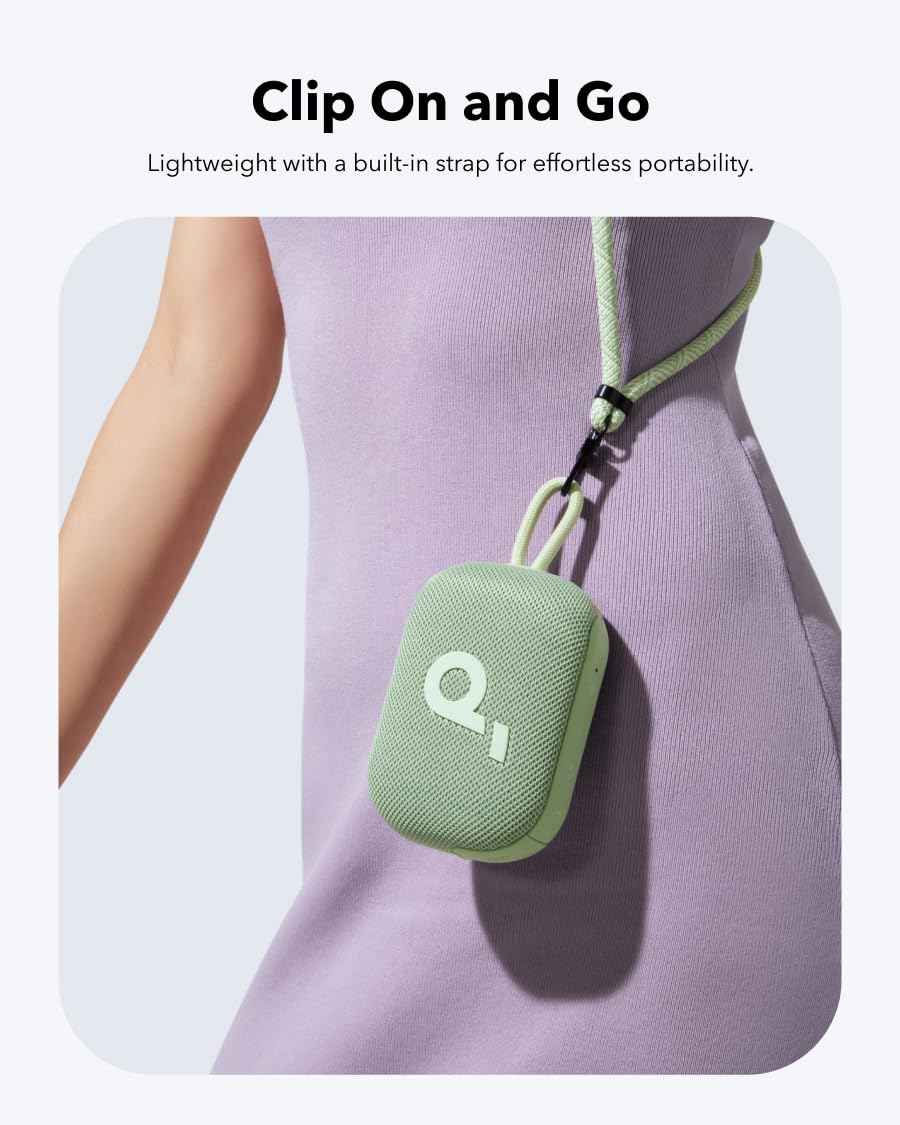 Soundcore Select 4 Go Bluetooth Shower Speaker by Anker, IP67 Waterproof/Dustproof, Ultra-Portable Speaker, Wireless, 20H Playtime, Floatable, Powerful Sound, Electronics for Outdoors/Home/Travel