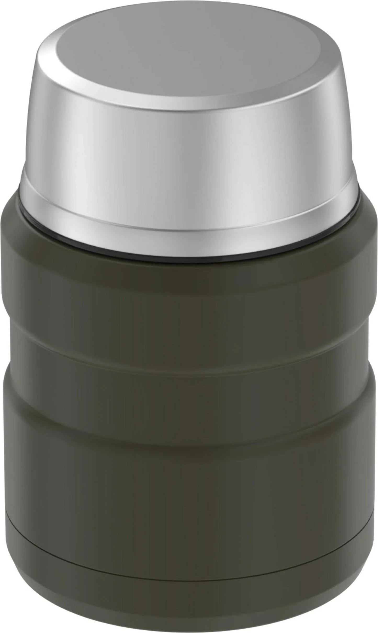 THERMOS Stainless King Vacuum-Insulated Food Jar with Spoon, 16 Ounce, Army Green - Jlhbookstore.store