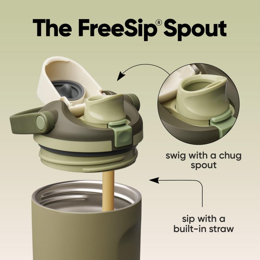 Owala FreeSip Sway Insulated Stainless Steel Water Bottle with Two-Way Spout, Built-In Straw and Bucket Handle, Made for Travel, School, and Sports, 40oz, BPA Free, Leak Proof, Off Road jlhbookstore.store