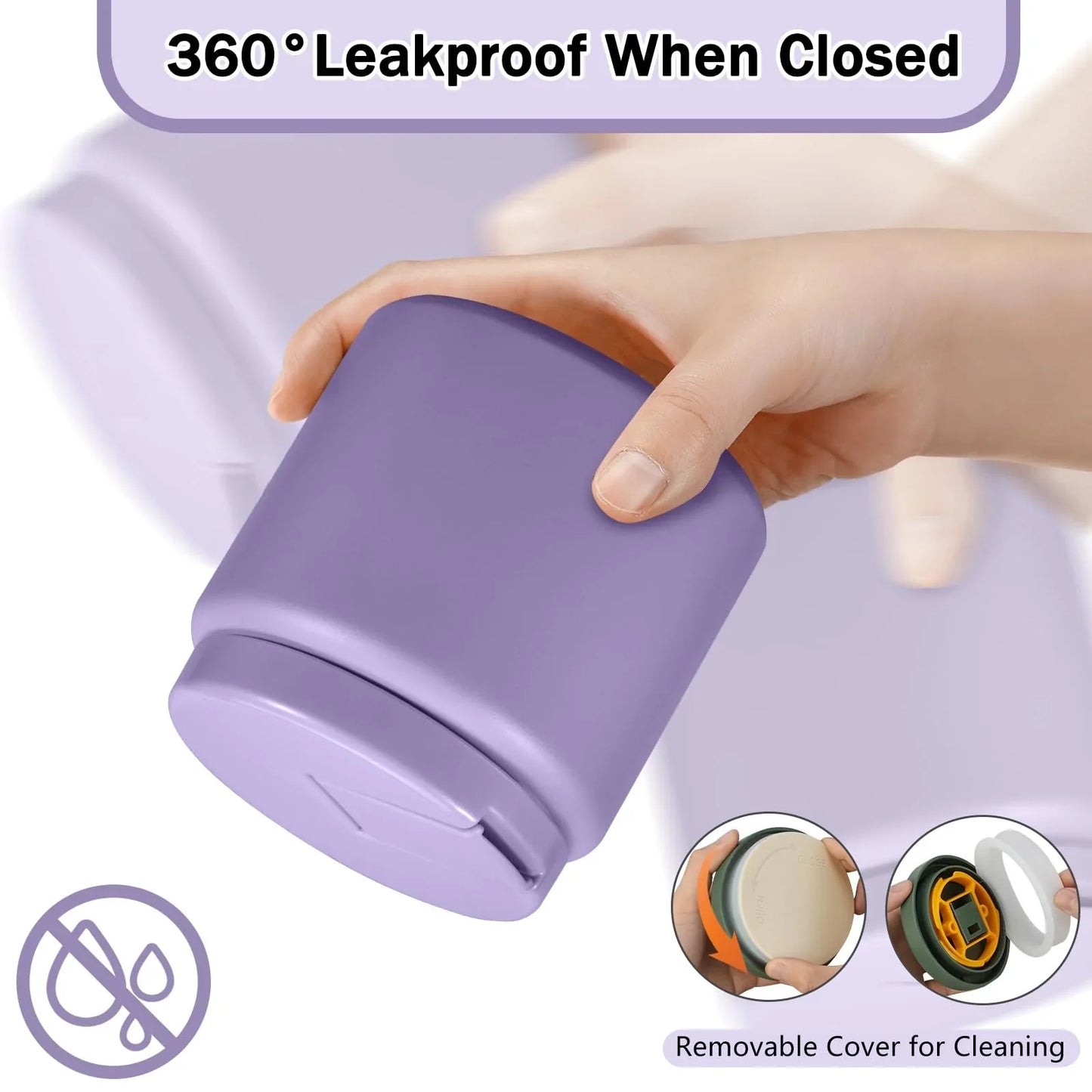 13.5oz Kids Jar for Hot Food, Insulated Vacuum Food Jar with Buckle Lid, Stainless Steel Wide Mouth Leak Proof Insulated Lunch Container for School Picnic Travel, Blue - Jlhbookstore.store