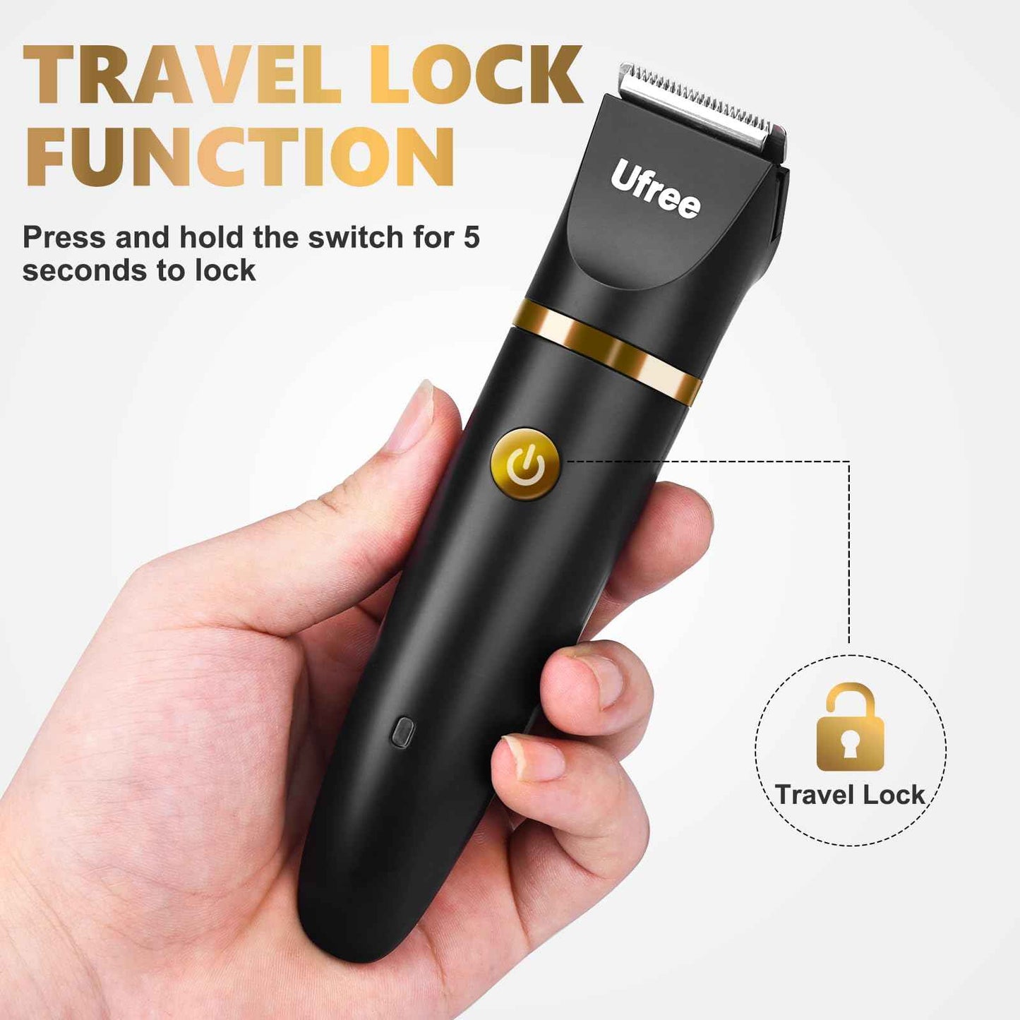 Ufree Bikini Trimmer Electric Razors for Women, Rechargeable Pubic Body Hair Trimmer Electric Shaver for Legs Body Hair, Bikini Shaver IPX7 Waterproof, Gifts for Women, Purple