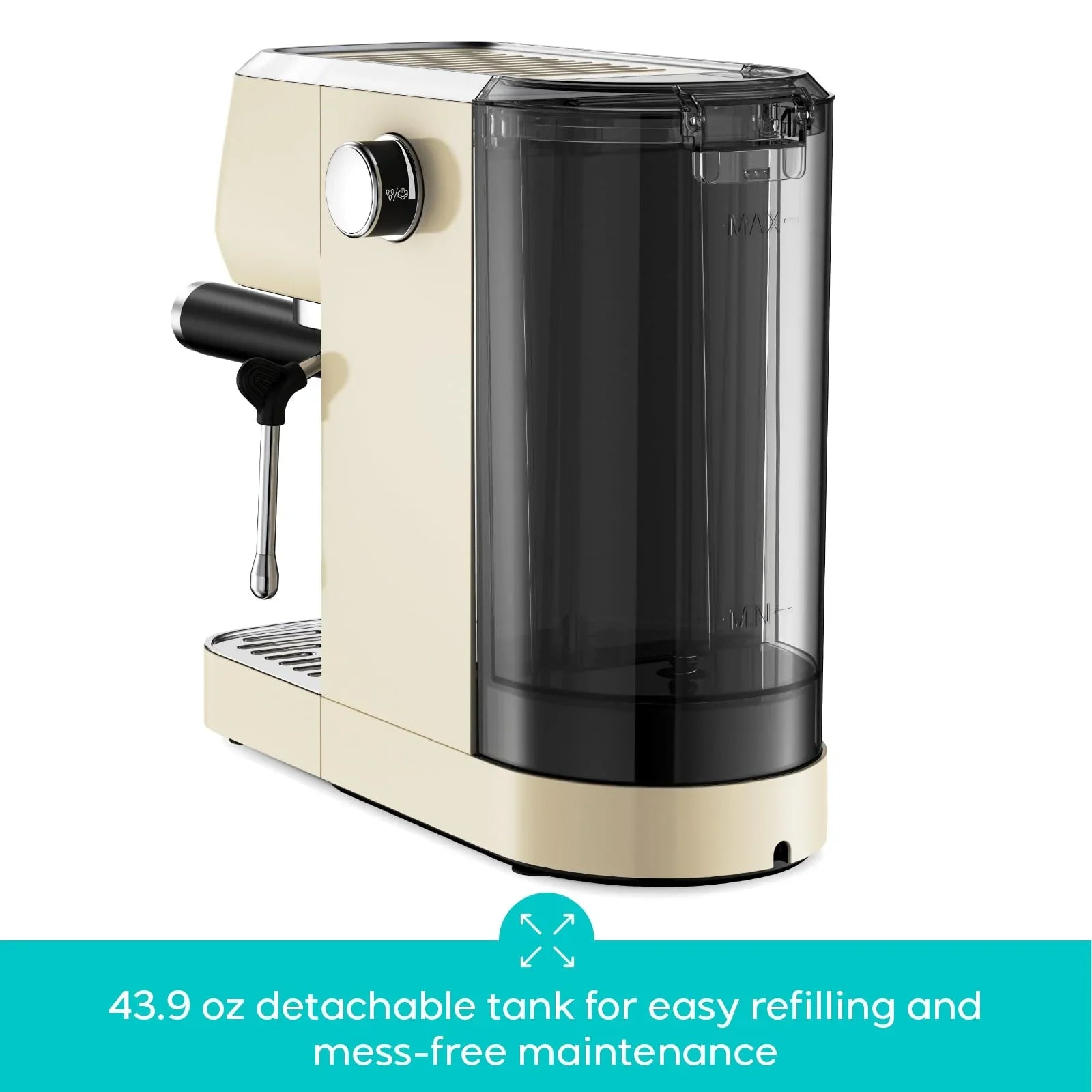 CASABREWS 3700 Essential Espresso Machine 20 Bar, Stainless steel Coffee Maker with Milk Frother, Espresso Coffee Machine for Cappuccino, Latte, 43.9oz Water Tank, Sapphire Blue - Jlhbookstore.store