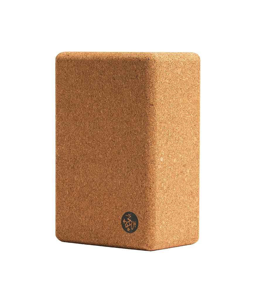Manduka Yoga Block - Fine-Grain Cork Block, Yoga Equipment, Home Gym Accessory, Pilates Tool, Lightweight for Travel, Extra Firm Workout Accessory with Comfortable Edges