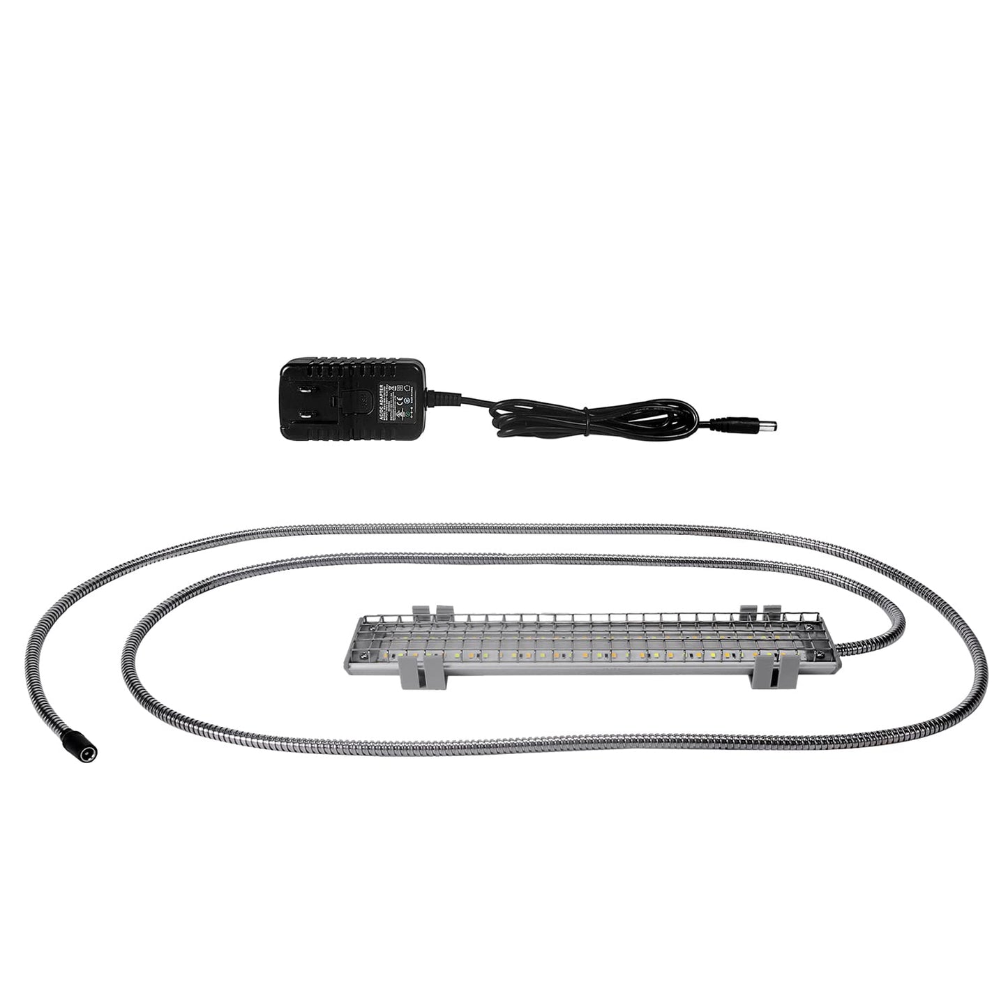 HappyBird Lighting Bird Cage Light with Chew Guard - Full Spectrum LED Pet Light - Simulates Natural Environment - Safe for Hookbill Birds – Easy to Install - (18" Long)