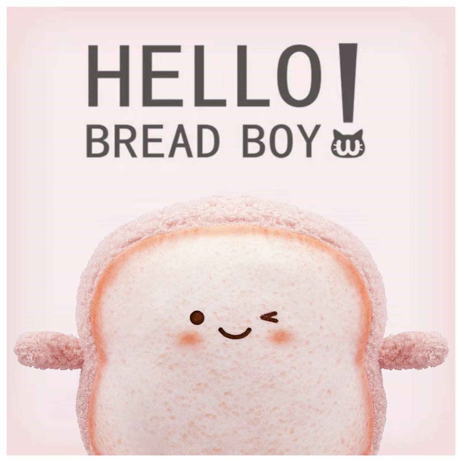 Toast Bread Pillow Funny Food Plush Toy Pillows Small Cute Stuffed Plush Sofa Pillow (Toast Bread,Golden)
