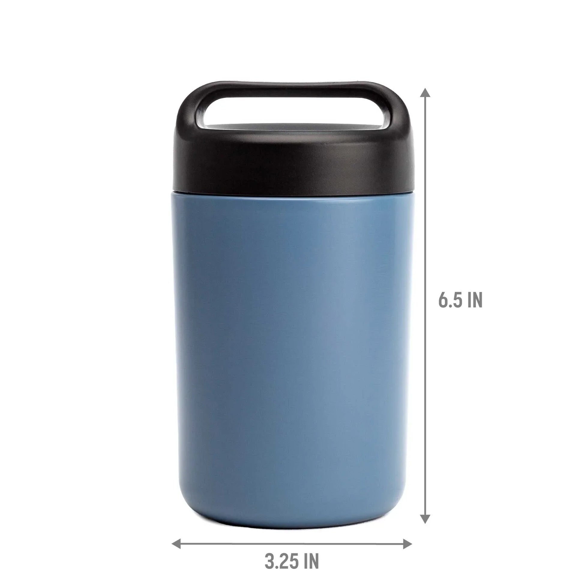 Goodful Stainless Steel Food Jar, Double Wall Vacuum Sealed Insulated Food Storage Container with Carry Handle Lid, 16-Ounce, Gray - Jlhbookstore.store