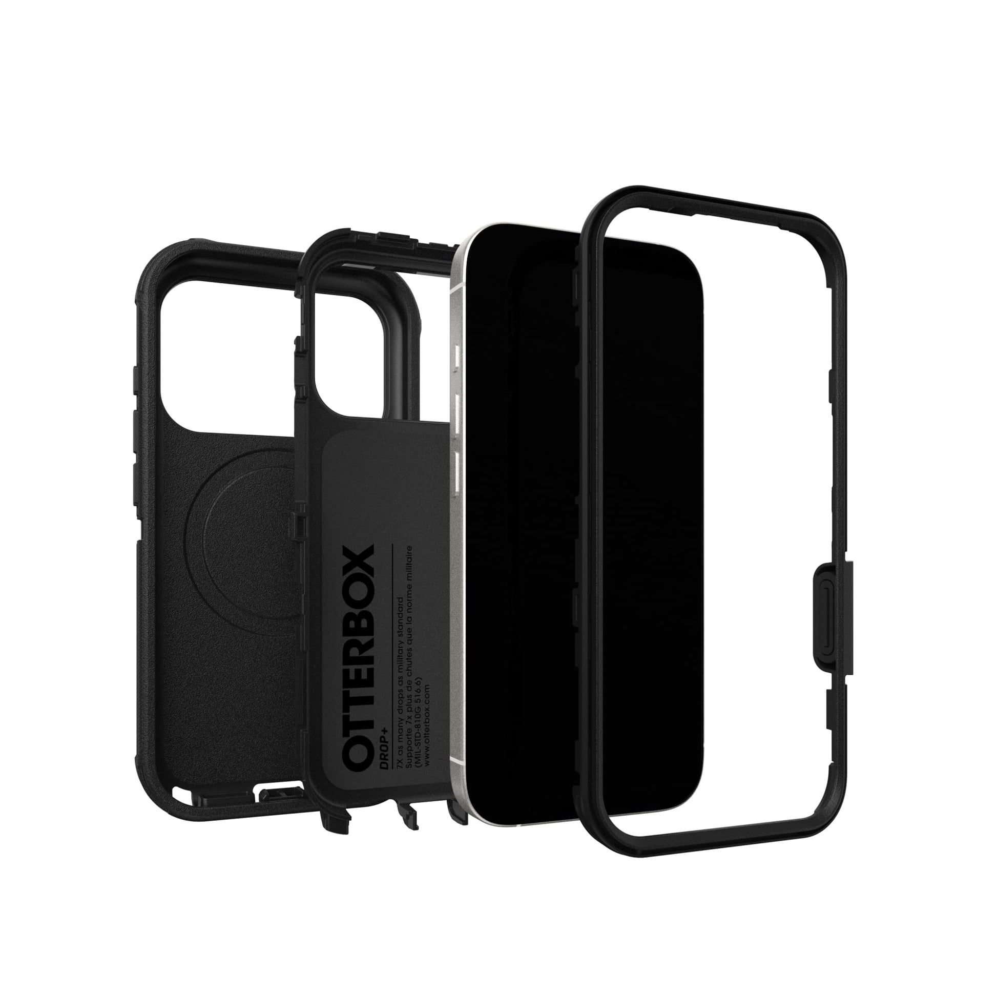 OtterBox iPhone 17 Pro Max Defender Pro Series Case - Black - Tough, Rugged & Durable iPhone Case, Snaps on MagSafe jlhbookstore.store