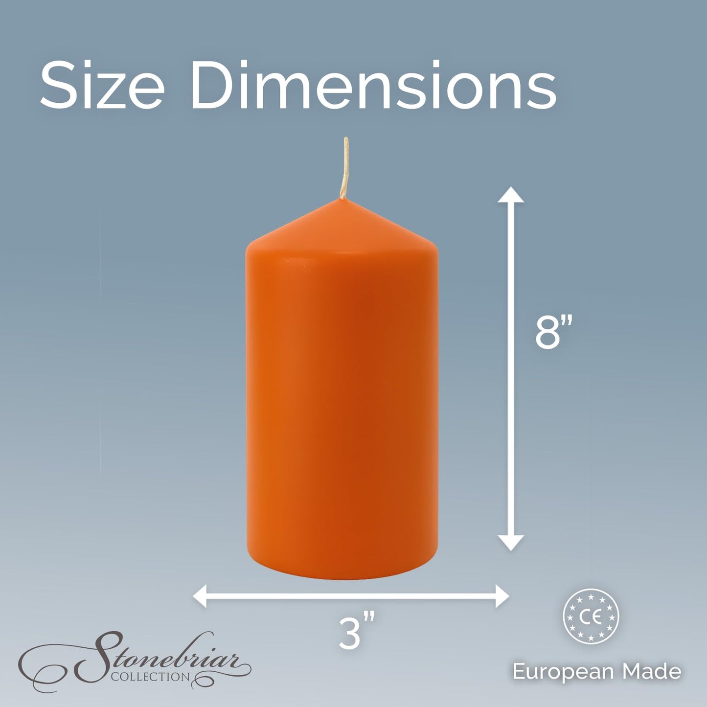 Stonebriar 6 Pack Tall 3 x 6 Inch 65 Hour Long Burning Unscented Ivory Wax Pillar Candles jlhbookstore.store