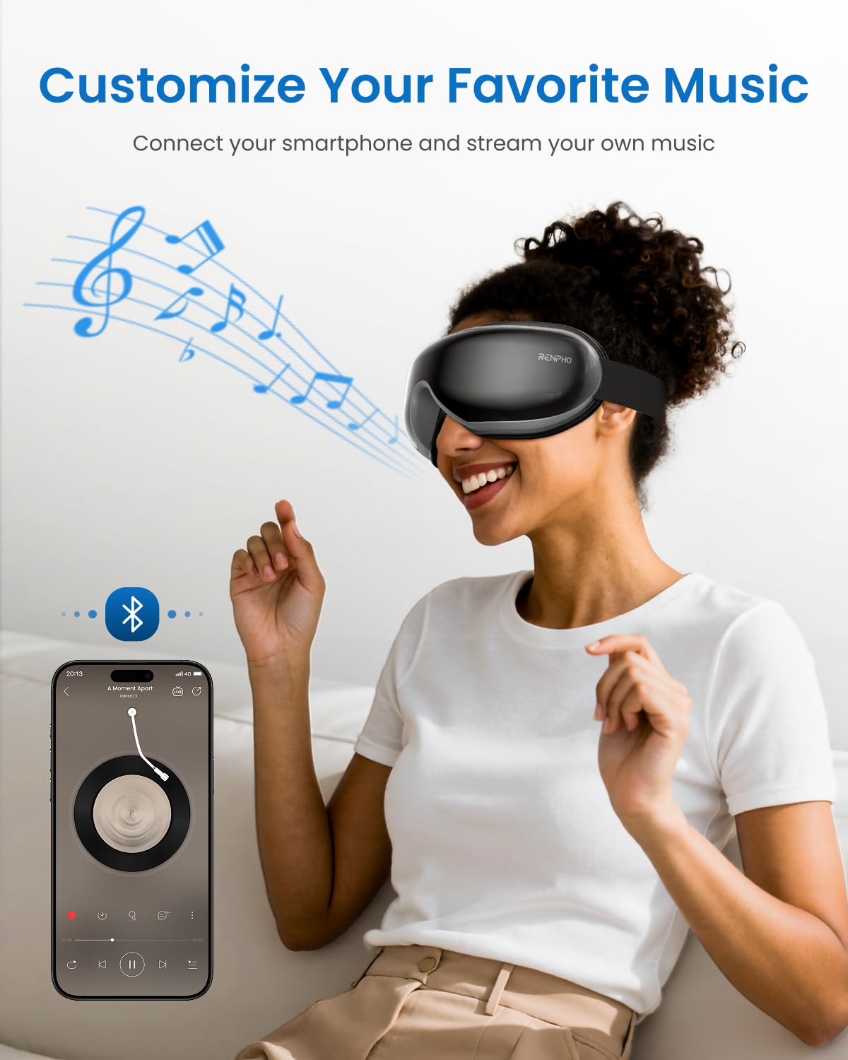 RENPHO Eyeris 1 Eye Massager with Heat, Christmas Birthday Gifts for Women Mom, FSA Eligible HSA Eye Mask for Migraine, Smart Sleep Mask for Dry Eyes Relax, Reduce Strain for Men Dad Her Him jlhbookstore.store