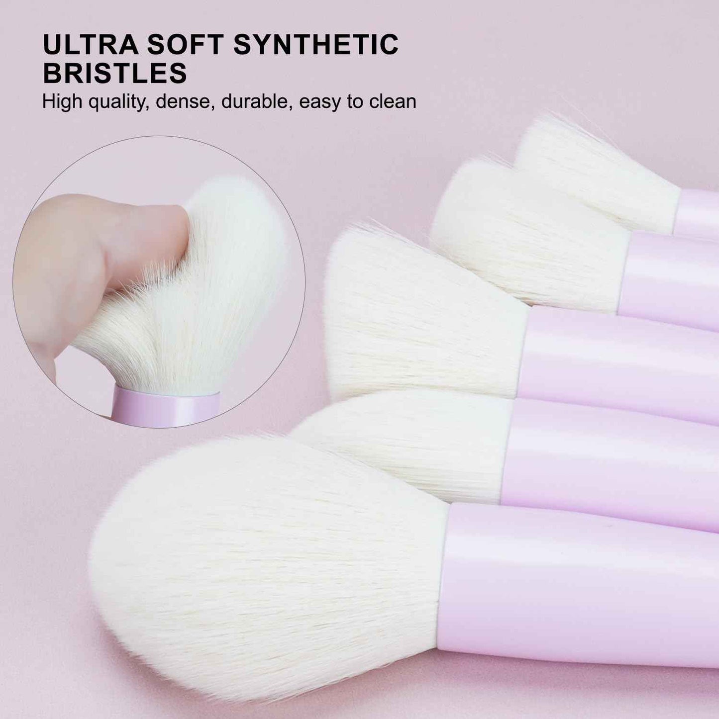 18-Pcs Makeup Brush Set for Beginners - Travel-Friendly with Soft Arthritis-Friendly Handles & Non-Shedding Bristles | Includes Storage Bag, Eyeshadow Brushes & Sponges (Multi-Color)