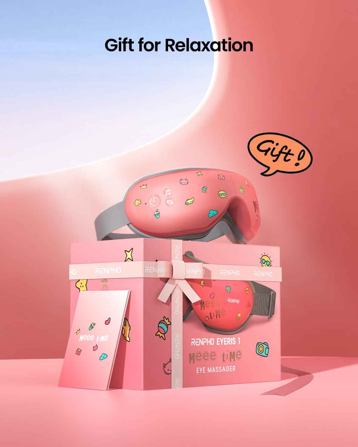 RENPHO Eyeris 1 Eye Massager with Heat, Christmas Birthday Gifts for Women Mom, FSA Eligible HSA Eye Mask for Migraine, Smart Sleep Mask for Dry Eyes Relax, Reduce Strain for Men Dad Her Him