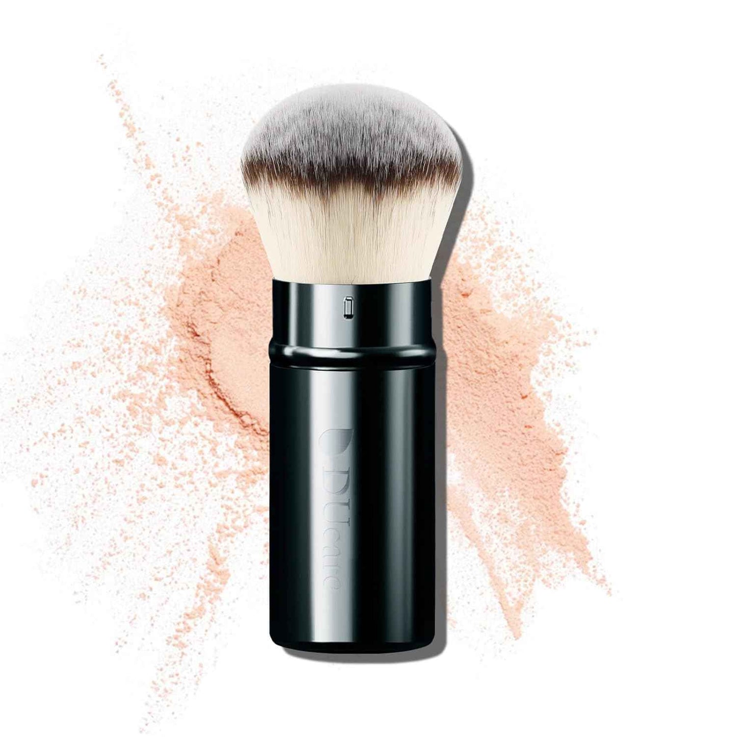 DUcare Kabuki Foundation Brush for Liquid Makeup Flat Top Professional Stick Buffing Blending Mineral Powder Large Face Makeup Brush, Black