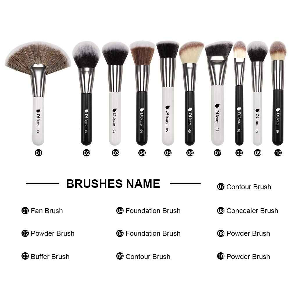 DUcare Professional Makeup Brushes Set 27Pcs Makeup Brush Set Premium Synthetic Kabuki Foundation Blending Face Powder Blush Concealers Eye Shadows Brushes