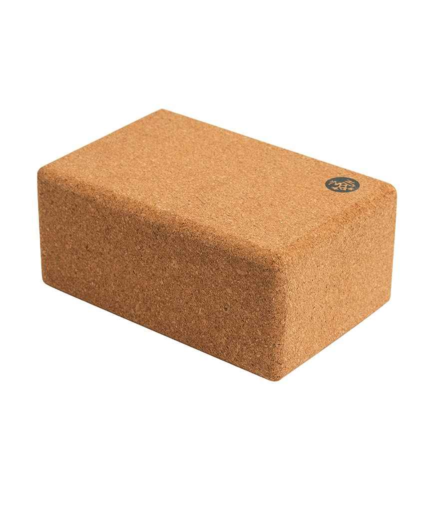 Manduka Yoga Block - Fine-Grain Cork Block, Yoga Equipment, Home Gym Accessory, Pilates Tool, Lightweight for Travel, Extra Firm Workout Accessory with Comfortable Edges