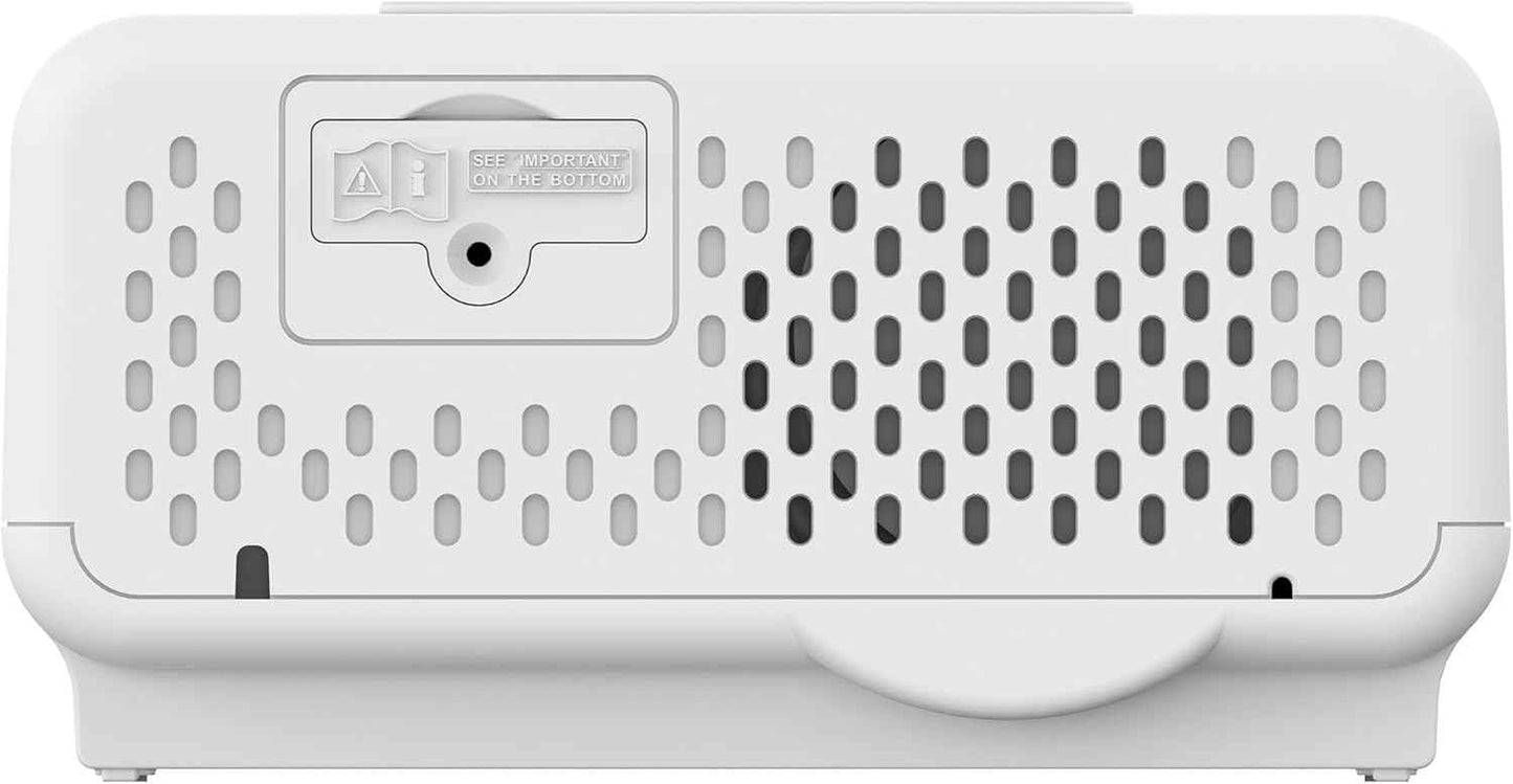 Emerson CKS1500 SmartSet Dual Alarm Clock Radio with AM/FM, 0.9” Blue LED Display, 4-Level Dimmer, Blue Accent Light, Sleep Timer & Auto Time Setting