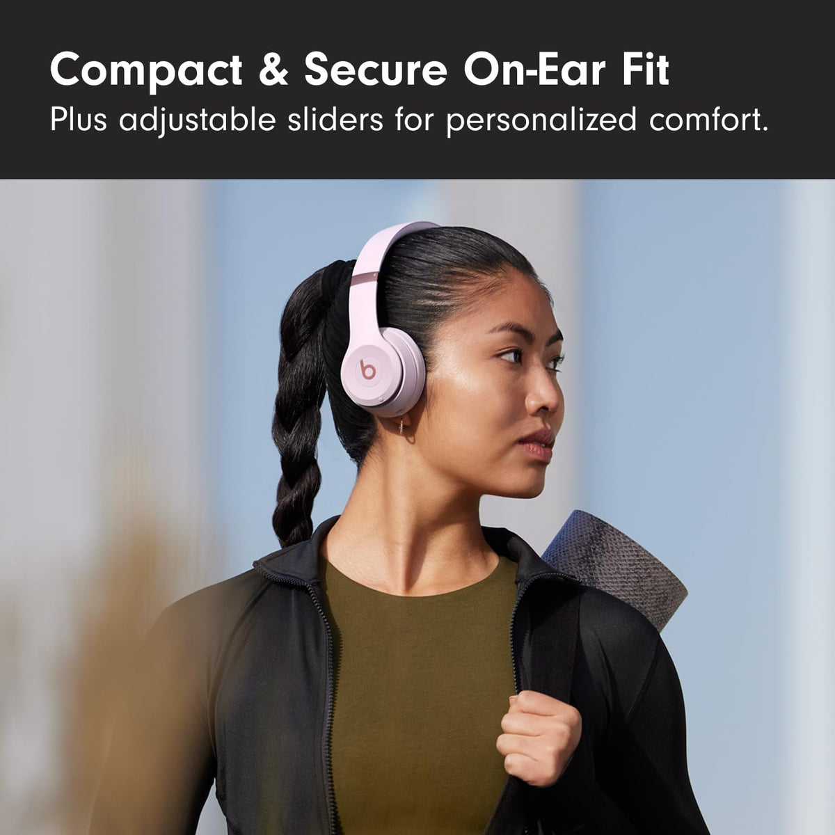 Beats Solo 4 - Wireless On-Ear Bluetooth Headphones, Up to 50-Hour Battery Life, Ultra-Lightweight Comfort, Powerful and Balanced Sound, Apple & Android Compatible - Slate Blue