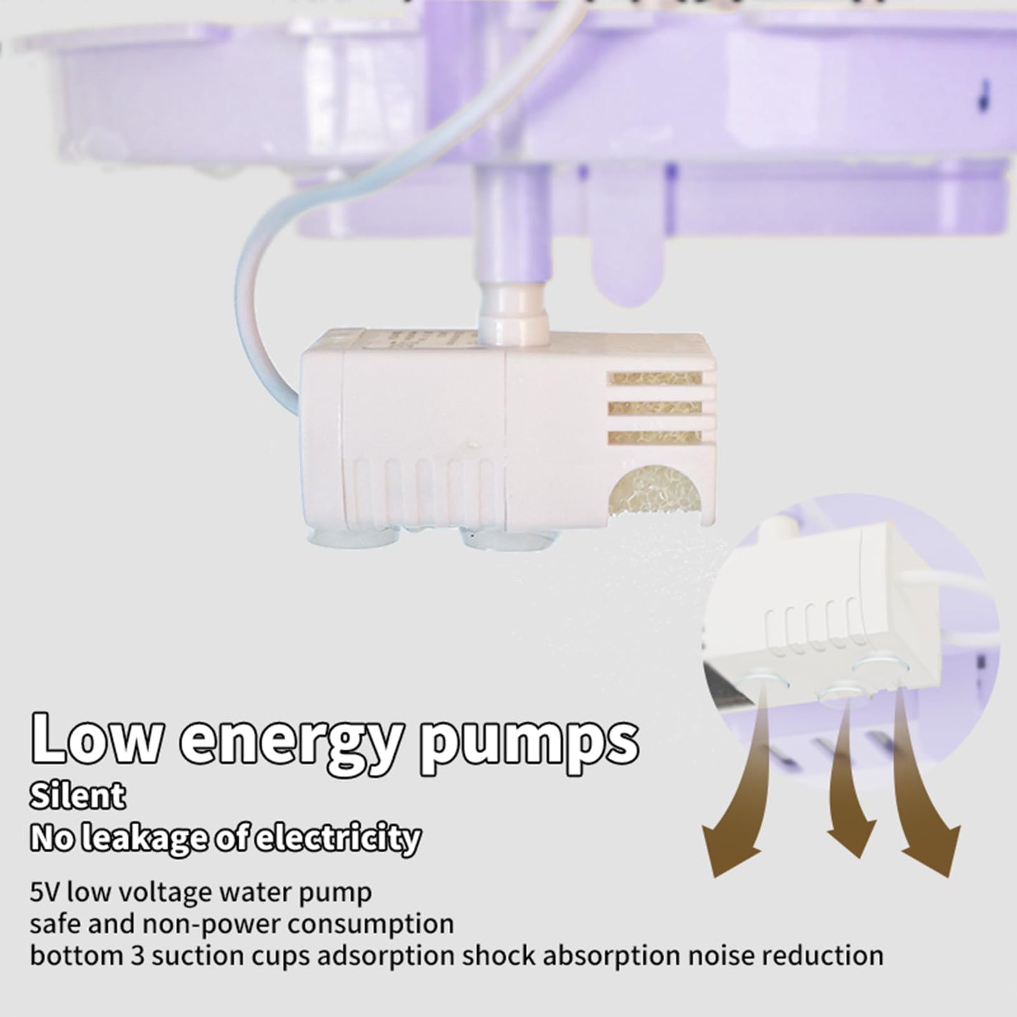 Automatic Bird Baths for Cage – Indoor Parakeet Bath with Pump, Bird Shower with 2 Modes Running Water, Bird Cage Accessory for Pet Birds Conure Budgies Cockatiels Lovebird (Light Brown)