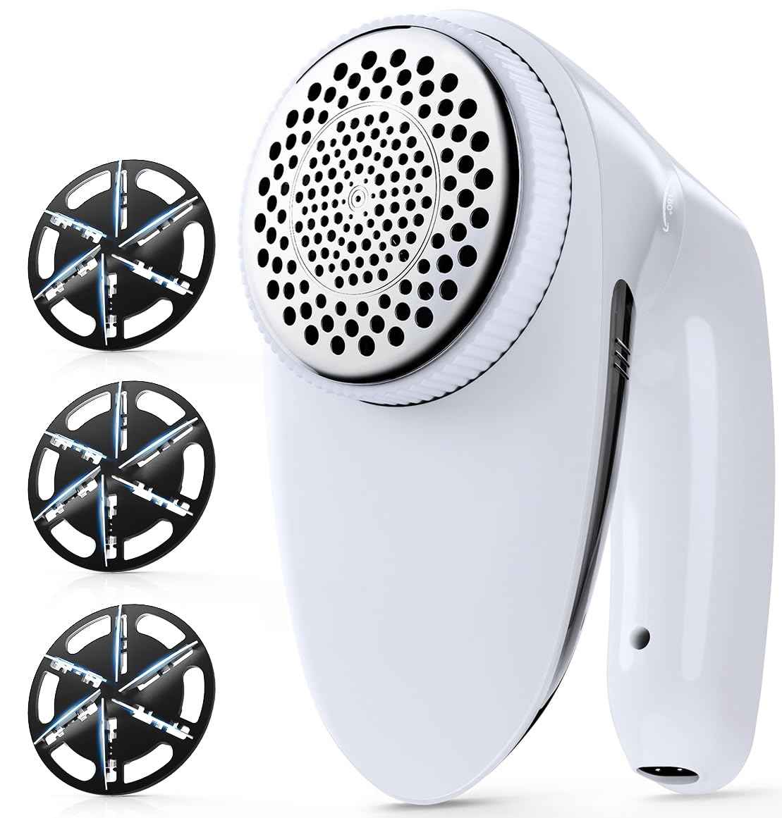 POPCHOSE Fabric Shaver, Lint Remover for Clothes, Lint Shaver with 6-Leaf Blades, 2 Speed Sweater Shavers to Remove Pilling for Clothing, Couch, Furniture, Fuzz, USB Rechargeble, Gray…