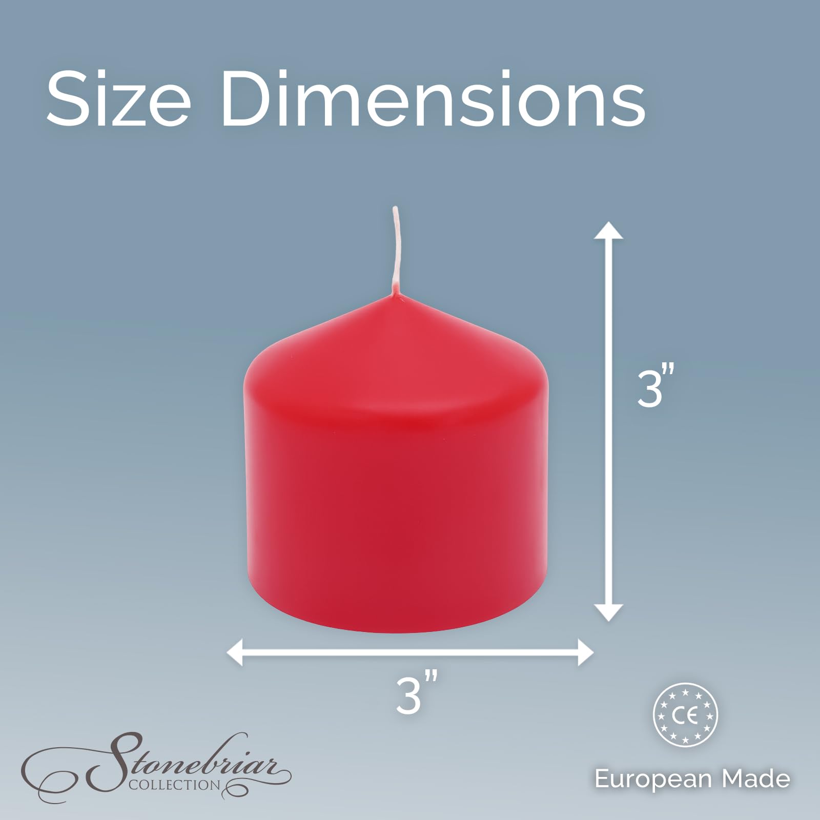 Stonebriar 6 Pack Tall 3 x 6 Inch 65 Hour Long Burning Unscented Ivory Wax Pillar Candles jlhbookstore.store