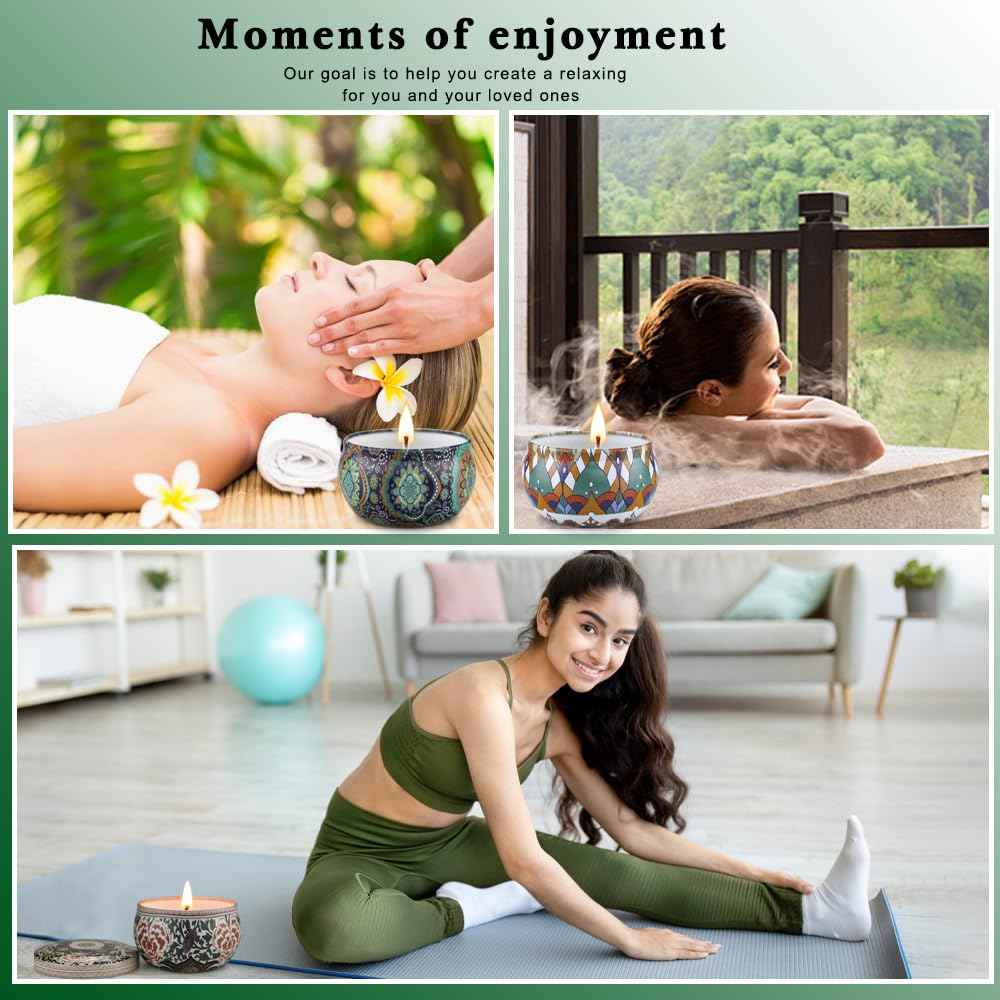 Scented Candles Gift Set,12 Pack Candles for Home Scented, 300 Hour Long Lasting Soy Wax Aromatherapy Candle Set, Birthday Gifts for Women with Gift Box