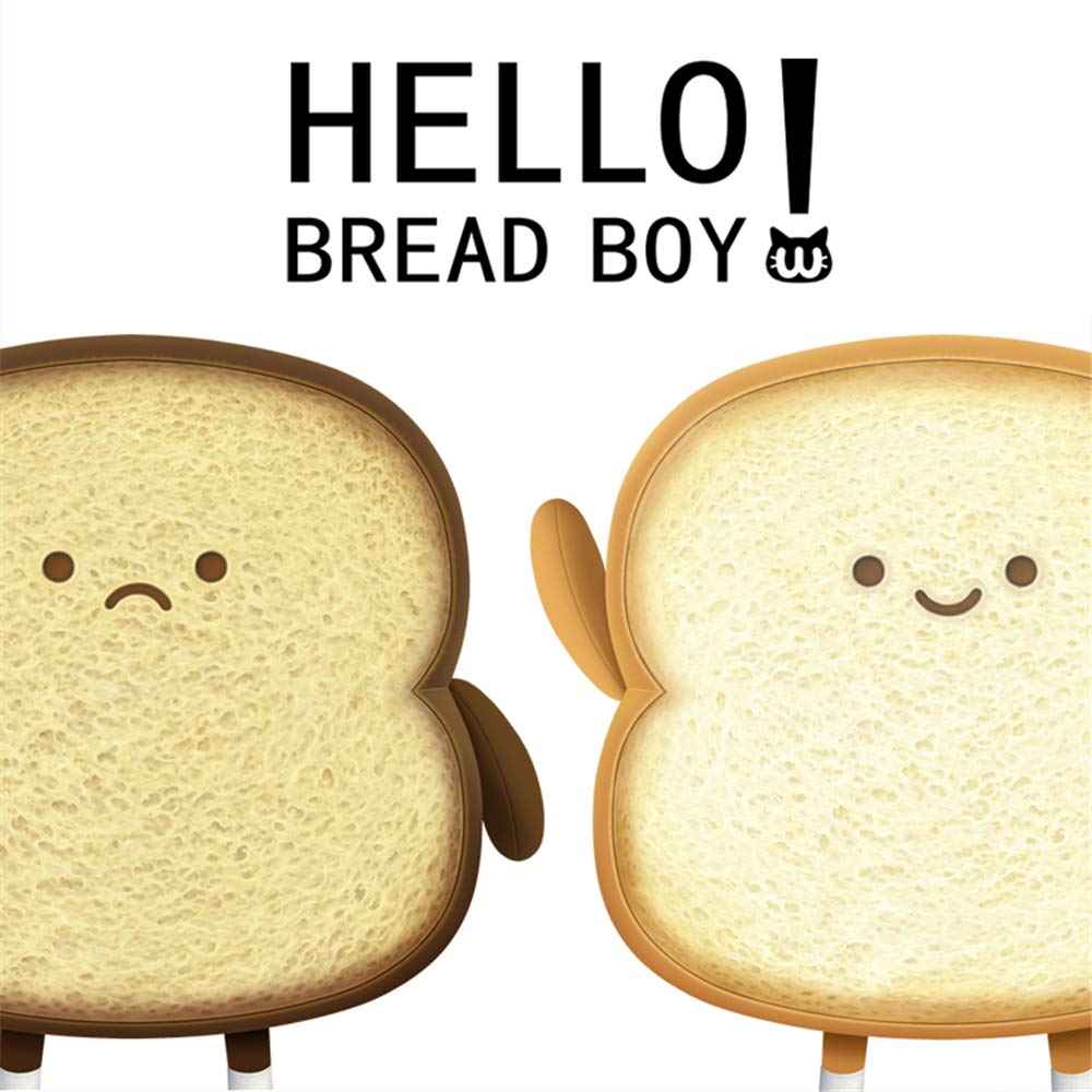 Toast Bread Pillow Funny Food Plush Toy Pillows Small Cute Stuffed Plush Sofa Pillow (Toast Bread,Golden)